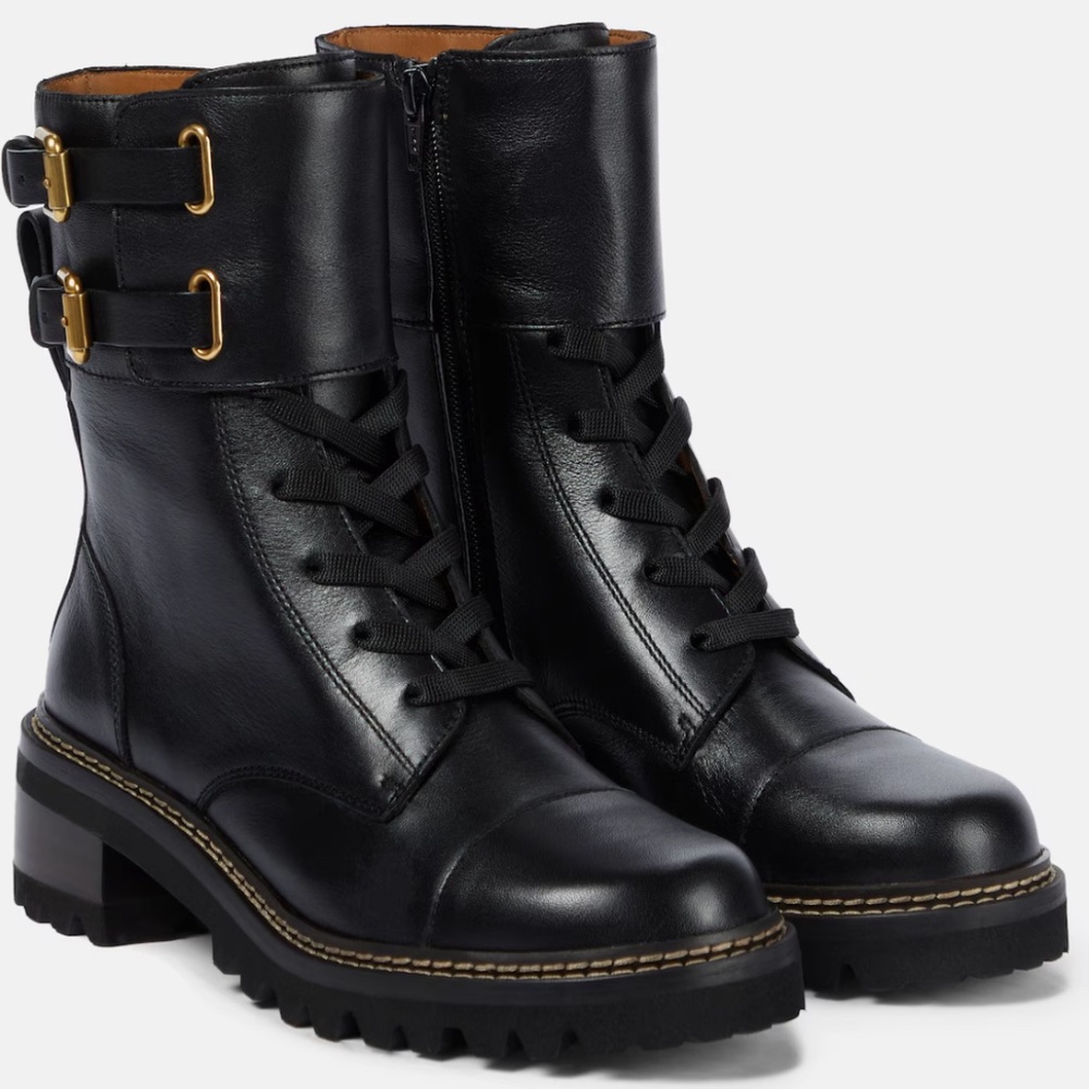 SEE BY CHLOÉ Mallory leather ankle boots